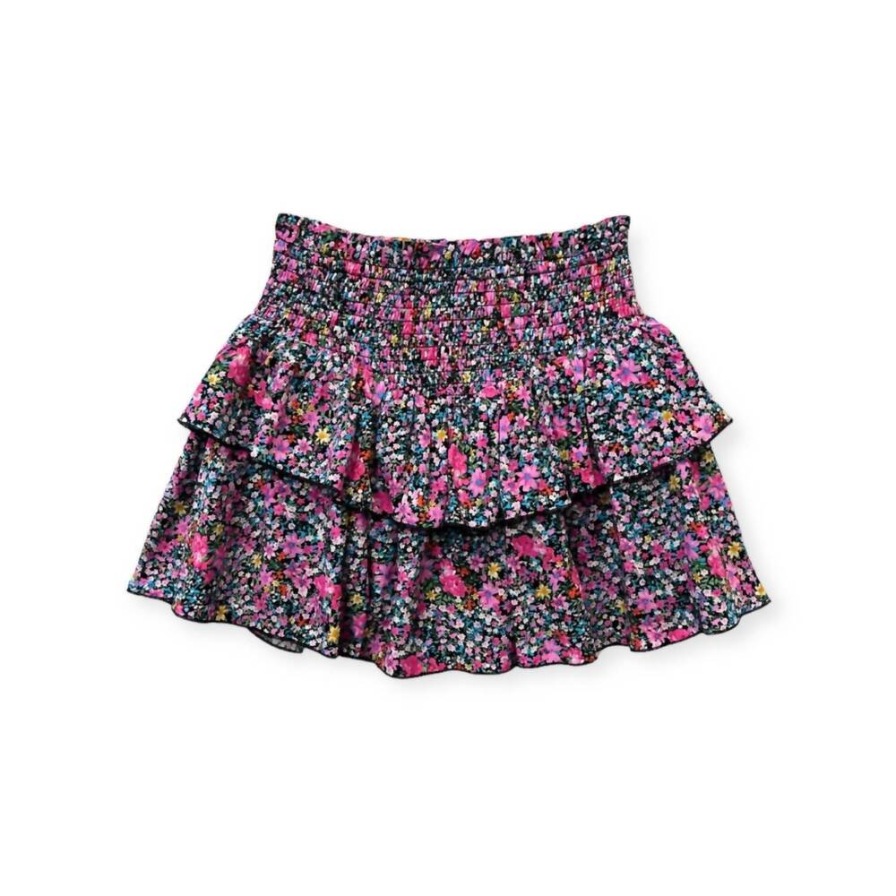 NEW KATIE J NYC junior's brooke skirt in bright floral